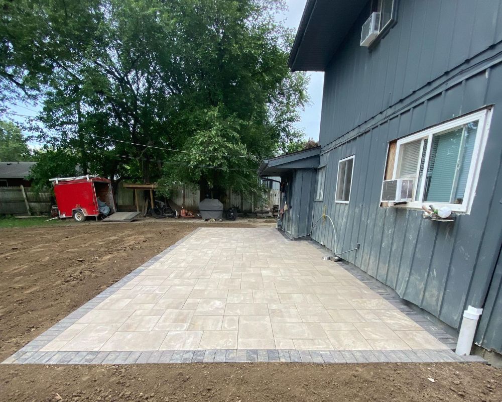 Backyard paver installation services in Carmel, IN