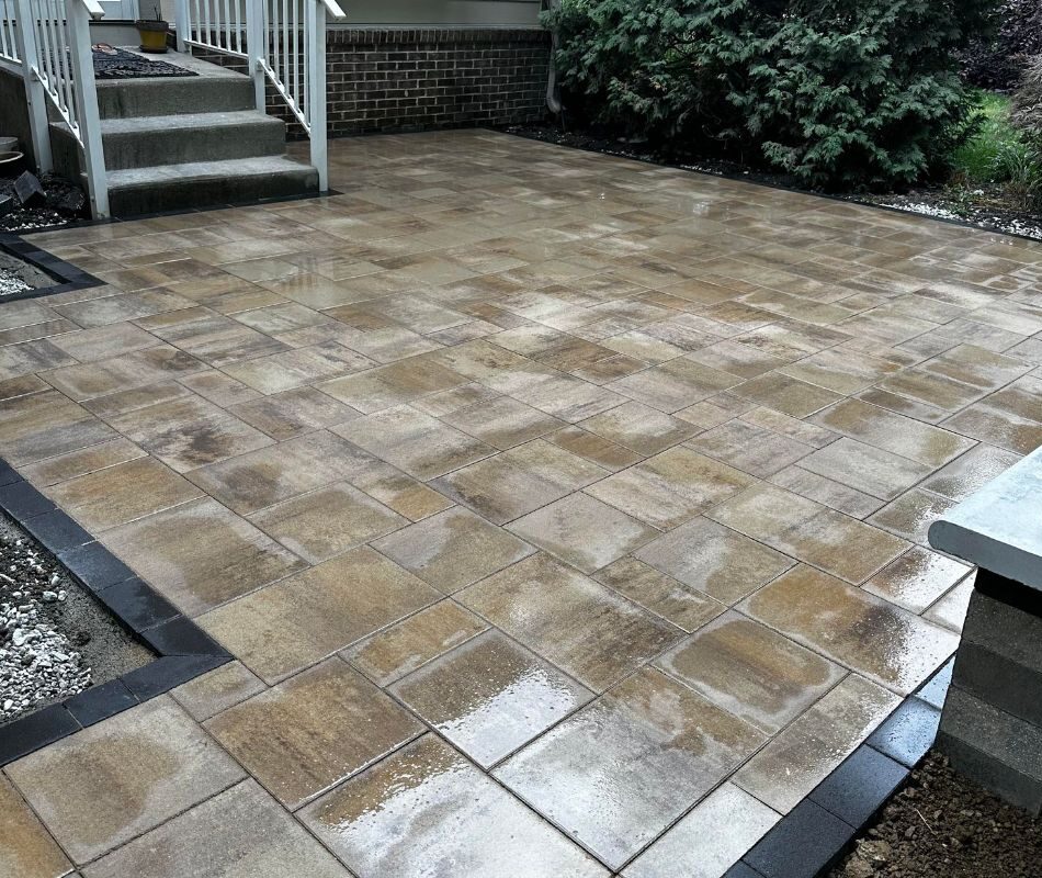 Hardscaping paver patio installation in Carmel, IN